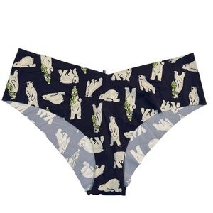 🤍 NEW Aerie M Cheeky Blue and White Polar Bear Panties 🎀
